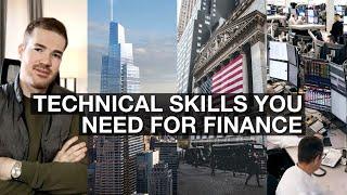 Technical skills you need to succeed in finance!