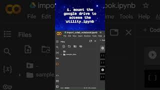 How to import google colab notebook #pythonic #importnotebook #colab #colabnotebook