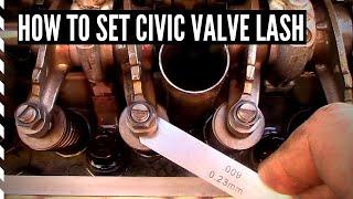 How to Adjust Honda Civic D Series Engine Valve Lash (D15, D16)