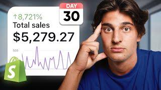 EXACTLY How I Made $5,279 My FIRST Month Online (Story) - Shopify Drop-shipping