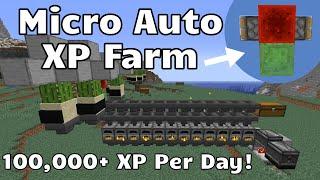 Micro Auto XP Farm, Huge Power 100k+ XP per Day!   (Minecraft Java 1.13 - 1.15+)