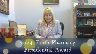 Fruth Pharmacy 2024 Presidential Award Winner.  Jason Roush