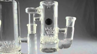 M&M TECH - 60mm Single "Mesh Perc" Ash Catcher w/ 18mm Joints - 90* Angle