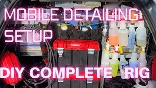 Mobile Detailing Van Rig Setup Under for 3000, Minivan detailing setup tour