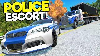 CAR HUNT with EXPENSIVE CARS and a Police Escort in BeamNG Drive Mods!