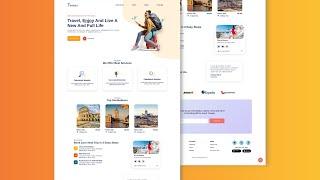 Responsive Travel Agency Website Design Using HTML CSS and JavaScript 