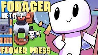 FORAGER (Beta 7) | Ep 5: Flower Press and Landfill [Forager Let's Play]