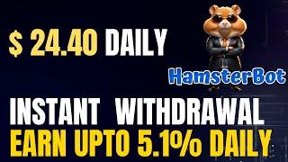 HamsterBot Full Review |  Instant Withdrawal  Receive 1 FREE Hamster Bot 