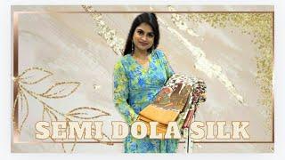 NewSemi Dola SilkRs.650WhatsApp 9884900566Kiruthikhaasboutique.com