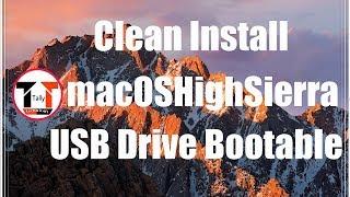 How to create macOS High Sierra bootable USB Install drive for clean installation