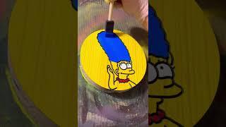Marge Simpson #satisfying #satisfyingvideo #asmr #woodworking #art