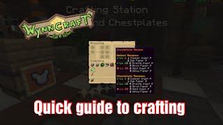 Beginner's guide to crafting in Wynncraft - The Basics