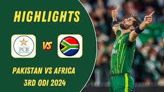 Pakistan vs South Africa 3rd ODI 2024 Full Highlights | Pak vs SA