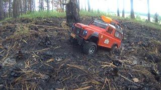 3D printed Land Rover Defender with modified WPL axles