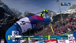 Biathlon - Watch Alexander Loginov storm to 10km sprint victory in Antholz - World Championships