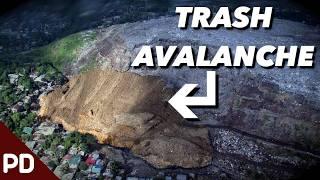 Avalanche of Trash Buries Houses and Illegal Slums Then Catches on Fire | Plainly Difficult