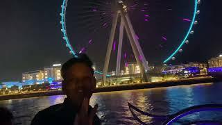 Dubai Marina Night Life | Dhow Cruize | Skyscrapers | EMAAR | Dubai Eye | The Walkers