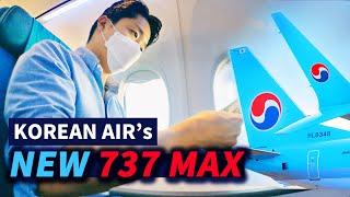 KOREAN AIR's NEW 737 MAX Business & Economy | No TV screens?!