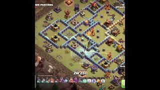TH17 RC Charge vs TH15 – Base MELTED in Seconds! | Clash of Clans Shorts
