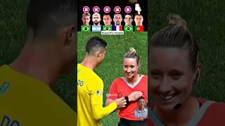 Ronaldo VS Ribery VS Aguero VS Kaka and othes | Players vs Female Referees