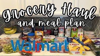 Weekly Walmart Budget Grocery Haul & Meal Plan