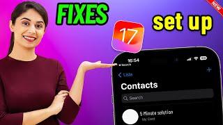 Fix Receive Contact Information ios 17 | Set up your My Card in Contacts iPhone