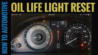 How to Reset the Oil Life Light on a 2011-2016 Honda Odyssey