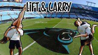 LIFT & CARRY CHALLENGE PART 3 *COUPLES EDITION* Scary Fall!