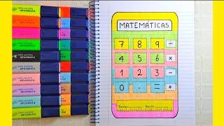 PORTADA DE MATEMÁTICAS ️ PASO A PASO ️ MAURICIO DIBUJOS ️