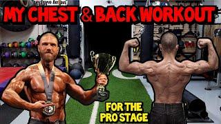 My Chest & Back Workout for the IDFA Universe Natural Bodybuilding Competition Pro Show