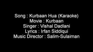 Kurbaan Hua Karaoke