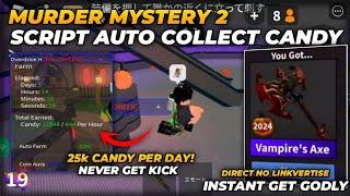 [NEW] Murder Mystery AUTO FARMING script | Candy 25k per DAY | Afk 24/7 NO KICK [KEYLESS] 2024