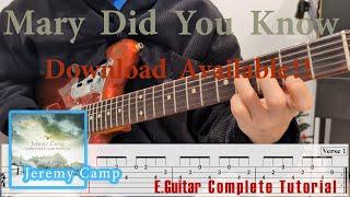 Mary Did You Know TAB | Electric Guitar Tutorial | Jeremy Camp | Playthrough | Cover