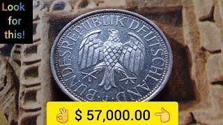  $ 57,000.00  IF YOU HAVE IT ! 1 DEUTSCHE MARK COINS WORTH MONEY GERMANY Look For This