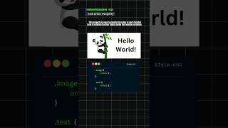 CSS Order property #coding #css #order #webdevelopment #viralreels #music #trending #htmlcss #js