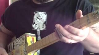 Moveable Bass Line Lesson feat. the Shane Speal song, "Willie Knows"  - How to Play Cigar Box Guitar