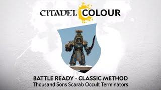 How to Paint: Battle Ready Thousand Sons Scarab Occult Terminators  – Classic Method