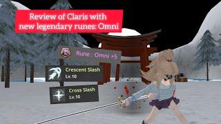 Review of Claris with new legendary runes: Omni | Epic Conquest 2