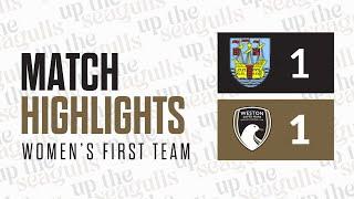 WOMEN EXTENDED HIGHLIGHTS | Weymouth 1 - 1 WsM AFC | SW Regional Women's FL D1 South | 15.12.24