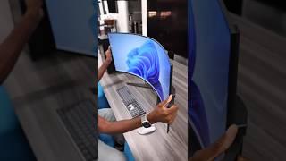 Flexible LCD monitor | gaming monitor  BENDABLE Ultrawide Monitor danny production #monitor  #gaming