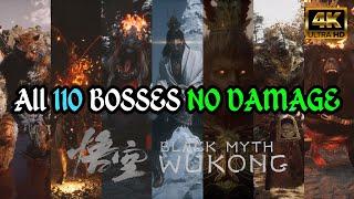 Black Myth: Wukong | All 110 Bosses & All Endings (NO DAMAGE) [4K]