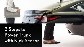 How-To Operate the Power Trunk with Kick Sensor | Lexus