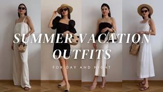 SUMMER VACATION OUTFITS | 11 outfits summer lookbook