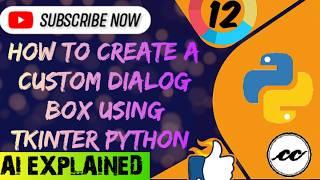 Creating a Custom Dialog Box in Python with Tkinter (#python) Part -12 || Tkinter Series || #python