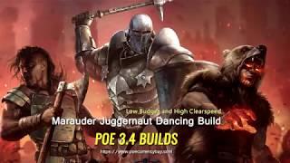 POE 3 4 Marauder Juggernaut Dancing Build   Low Budget and High Clearspeed