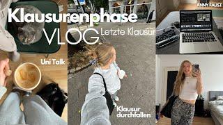 Study Vlog | Letzte Klausur - Uni Talk - Klausur durchfallen | Klausurenphase | Anny Faust