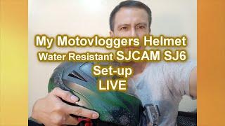 MOTOVLOGGER HELMET SET-UP Water Resistant SJCAM SJ6 - TIGERBUG MOTOVLOG