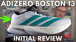 ADIDAS ADIZERO BOSTON 13 INITIAL REVIEW - BETTER SHOE THAN THE EVO SL?  - EDDBUD
