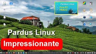 Meet Pardus Linux. The performance of this distro is impressive. LINUX FOR WEAK PC