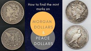 How to Find Silver Dollar Mint Marks | Morgan Dollar | Peace Dollar